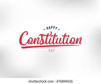 United States constitution day. 17 september. Isolated vector elements. Logo and calligraphy design. Usable for greeting cards, posters, banners.