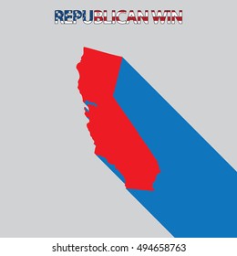 The United States Election Illustration for California
