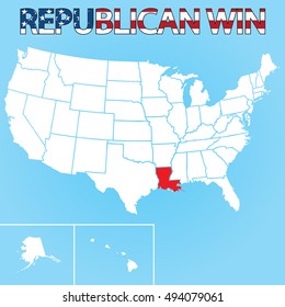 The United States Election Illustration for Louisiana