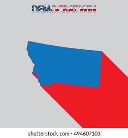 The United States Election Illustration for Montana