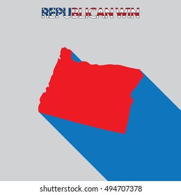 The United States Election Illustration for Oregon