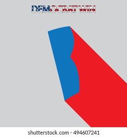 The United States Election Illustration for Rhode Island