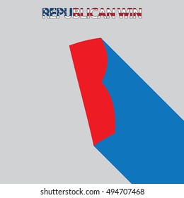 The United States Election Illustration for Rhode Island