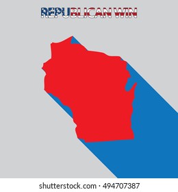 The United States Election Illustration for Wisconsin