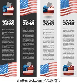 United States Election Vote banners 