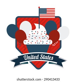 united states emblem design, vector illustration eps10 graphic 