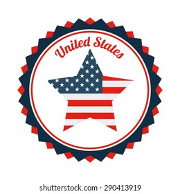 united states emblem design, vector illustration eps10 graphic 