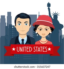 united states emblem design, vector illustration eps10 graphic 