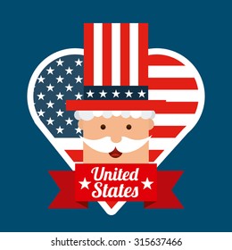 united states emblem design, vector illustration eps10 graphic 