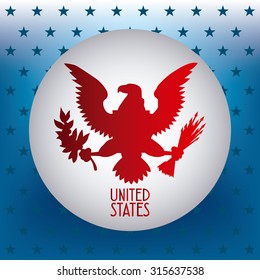 united states emblem design, vector illustration eps10 graphic 