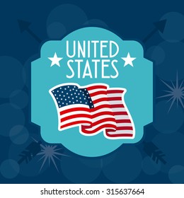 united states emblem design, vector illustration eps10 graphic 