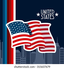 united states emblem design, vector illustration eps10 graphic 