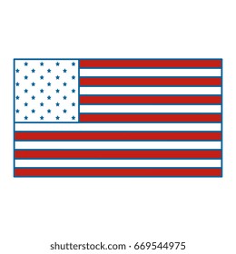 American Flag Check Mark Symbols Instead Stock Vector (Royalty Free ...