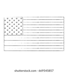 Similar Images, Stock Photos & Vectors of American flag outline vector ...