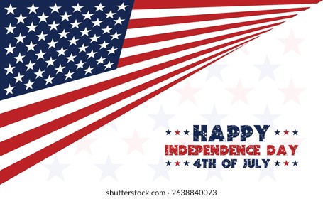 united states flag, 4th july United States holiday celebration, American memorial day background banner design.