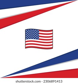 United States Flag Abstract Background Design Template. United States Independence Day Banner Social Media Post. United States Design