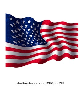 United states flag. American flag 4th july american independence day vector. Memorial day. Flag day