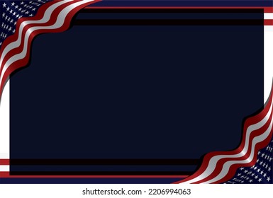 United States Flag Background with copy space area. Perfect for a US Navy Birthday or any other event involving the US flag