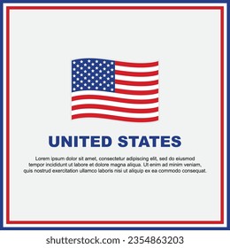 United States Flag Background Design Template. United States Independence Day Banner Social Media Post. United States Banner