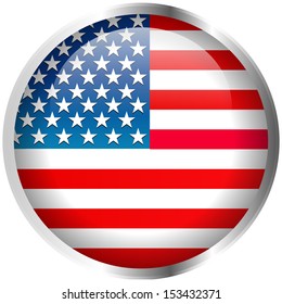 United States flag badge