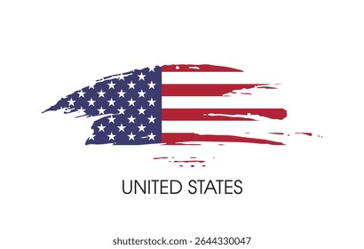 United States flag banner background Vector illustration design independence day banner design 