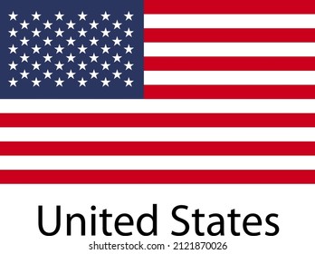 UNITED STATES FLAG DESIGN FOR SOCIAL MEDIA AND PRINT MEDIA.