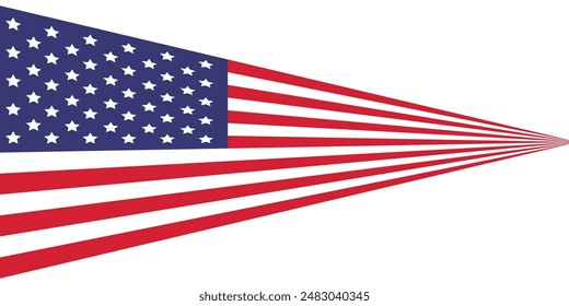 United States flag element design banner ribbon. Vector