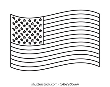 United states flag emblem symbol ,vector illustration.