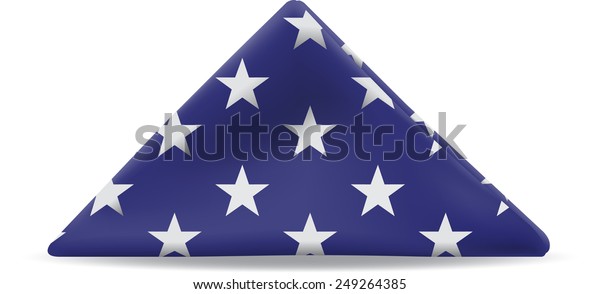 United States Flag Folded Triangle Stock Vector Royalty Free 249264385 United States Flag Folded Triangle Stock Vector Royalty Free 249264385