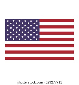 United States Flag Icon Flat