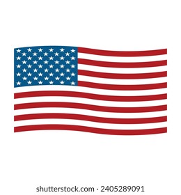 united states flag icon vector template illustration logo design