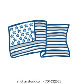 United states flag icon vector illustration graphic design