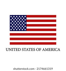 United states flag illustrated in vector