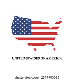 UNITED STATES FLAG ILLUSTRATION DESIGN