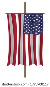 vector de imagen de la bandera de los Estados Unidos. EPS.file