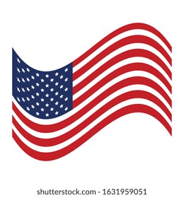 united states flag isolated icon vector illustration design