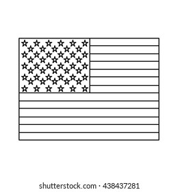 united states flag isolated icon design