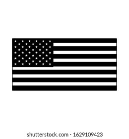 united states flag on white background vector illustration design