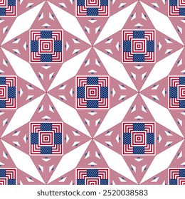 united states flag pattern ceramic tile. geometric background. vector illustration