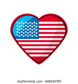 United states flag symbol
