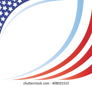 United States flag symbols corner frame vector image