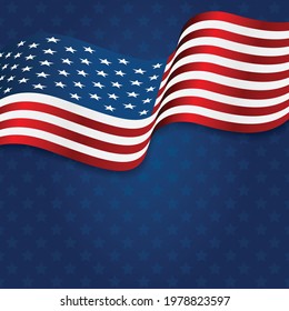 United States flag. USA Independence Day background. Fourth of July celebrate.