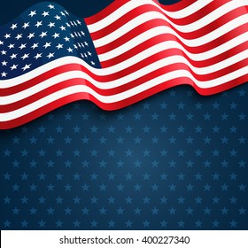 United States flag.  USA Independence Day background. Fourth of July celebrate.