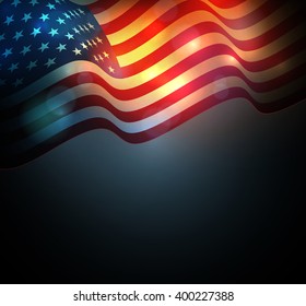 United States flag.  USA Independence Day background. Fourth of July celebrate.