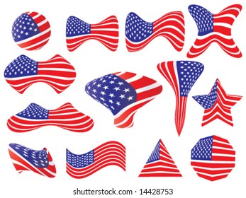 United States flag - vector illustration