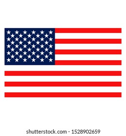 United States flag. vector illustration