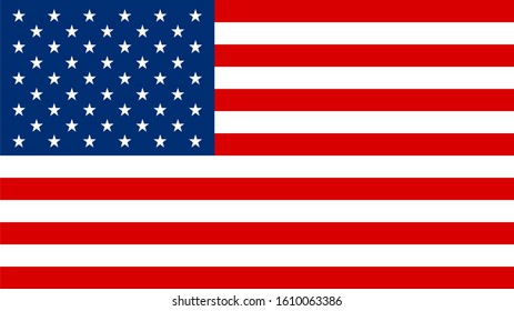 United states flag. Vector illustration.