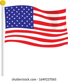 United States Flag vector illustration