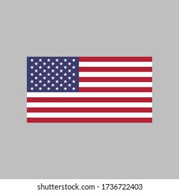 United States flag vector illustration in high quality for ui and ux, website or mobile application