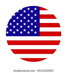 United states flag vector illustration. Simple flag United states icon emoji design.